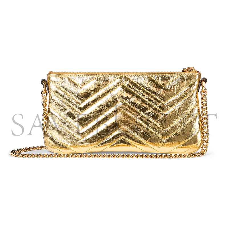 GUCCI GG MARMONT POCHETTE WITH CHAIN 824950 (22*12*2cm) GUCCI GG MARMONT POCHETTE WITH CHAIN 824950 (22*12*2cm)